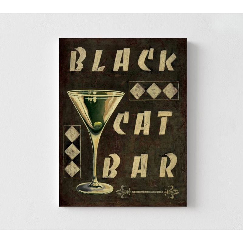 «Cocktail Hour III» par Catherine Jones, impression d'affiche rétro Martini, affiche de bar noir sale Martino Restro, art mural liqueur, affiche Happy Hour