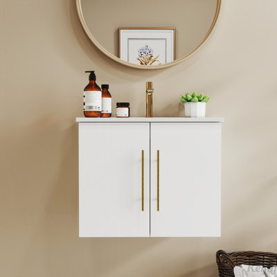 Ensemble de meuble-lavabo mural 24 po avec lavabo