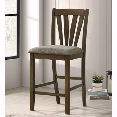 Set Of 2 Dining Chairs, Upholstered Counter Height Dining Side Chair