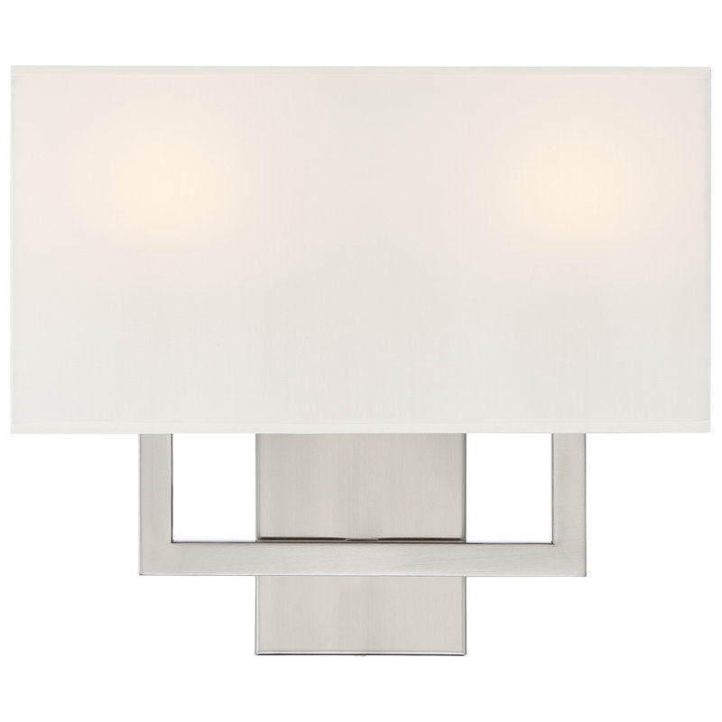 Steel Armed Sconce, Brushed Steel