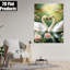 Paire de cygnes tranquilles, impression sur toile de Lily Pond - Urban Studio-249357838