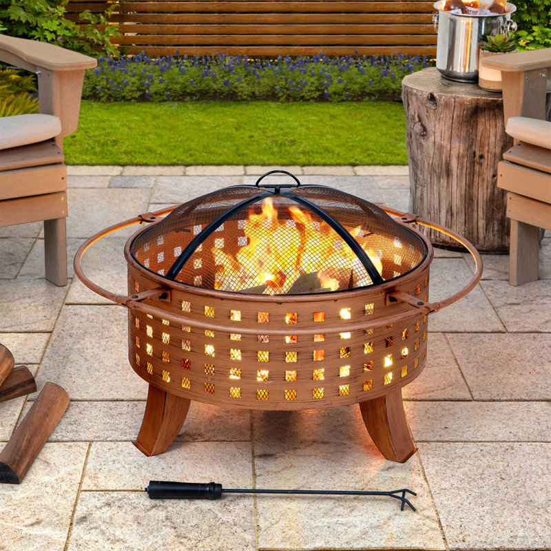Steel Firepit TEIDE - Ø83cm, Copper