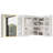 White Particleboard LED Mirror Cabinet With 2 USB