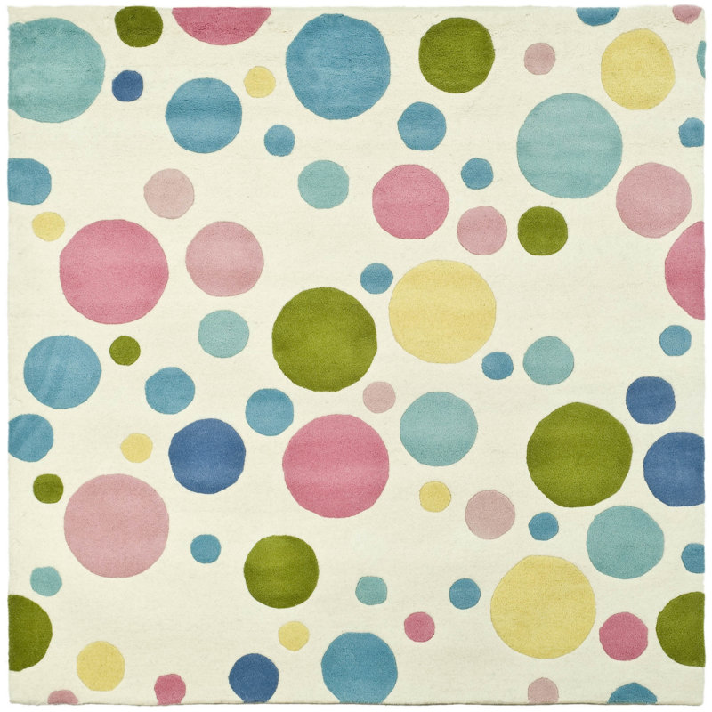 Tapis en laine touffeté à la main Amier, Carré 8 pi