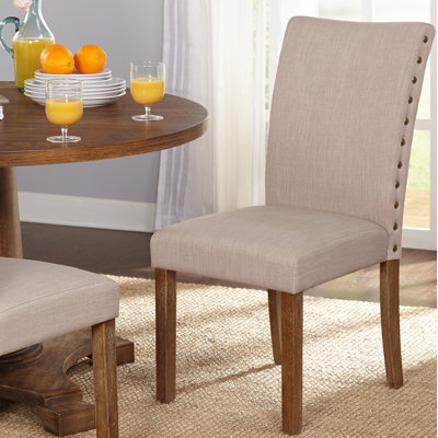 Whitmore 18.75'' H Linen Blend Upholstered Side Chair