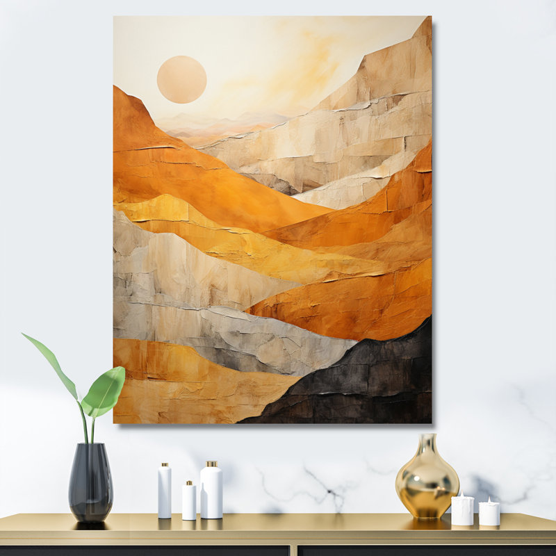 «Jacgueline Bold Canyon Mirage I», reproduction sur toile, H 40 po x l 30 po x P 1,5 po, Toile tendue