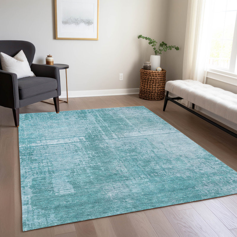 Tapis intérieur / extérieur rectangulaire avec envers antidérapant Lamanna, Rectangle 5 pi x 7 pi 6 po