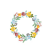 Indoor/Outdoor Floral And Berry Metal Wreath