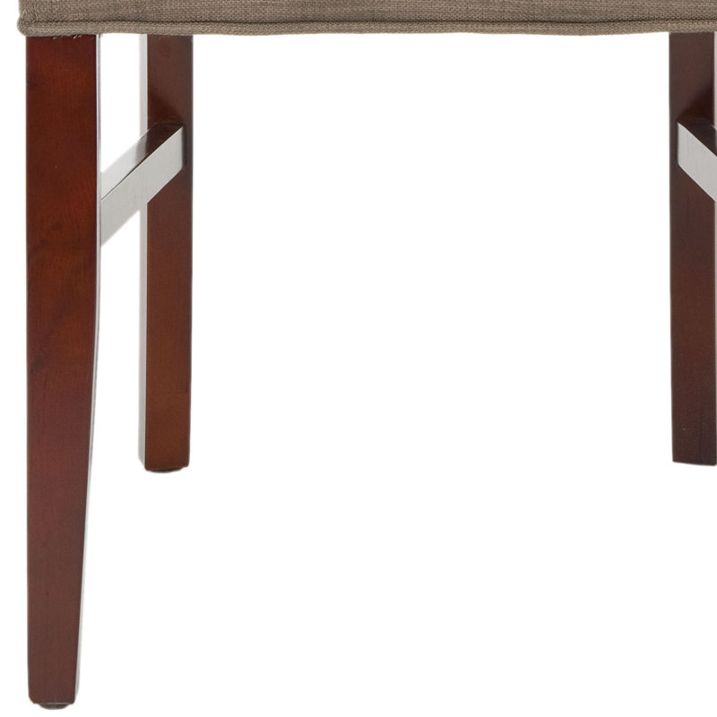 Berik 19'' H Linen Upholstered Parsons Chair, Olive