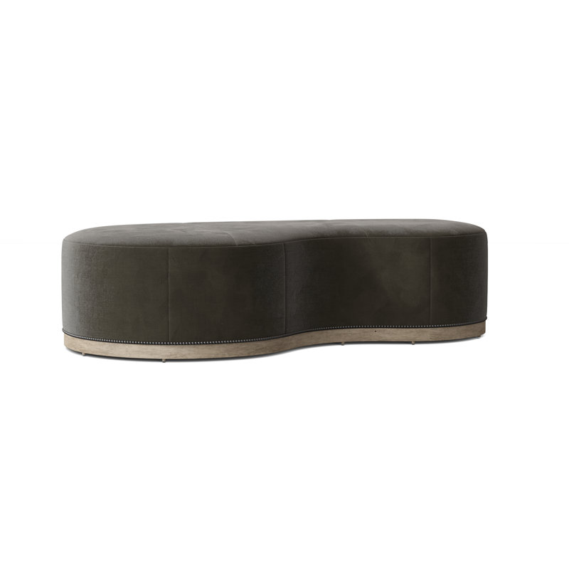 Madeline 61'' Wide Cocktail Ottoman, Montego Bay, 9953 Loden 100% Polyester