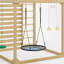 Ensemble de jeu extérieur 8-en-1 en bois de cèdre pour enfants de 3 ans et plus