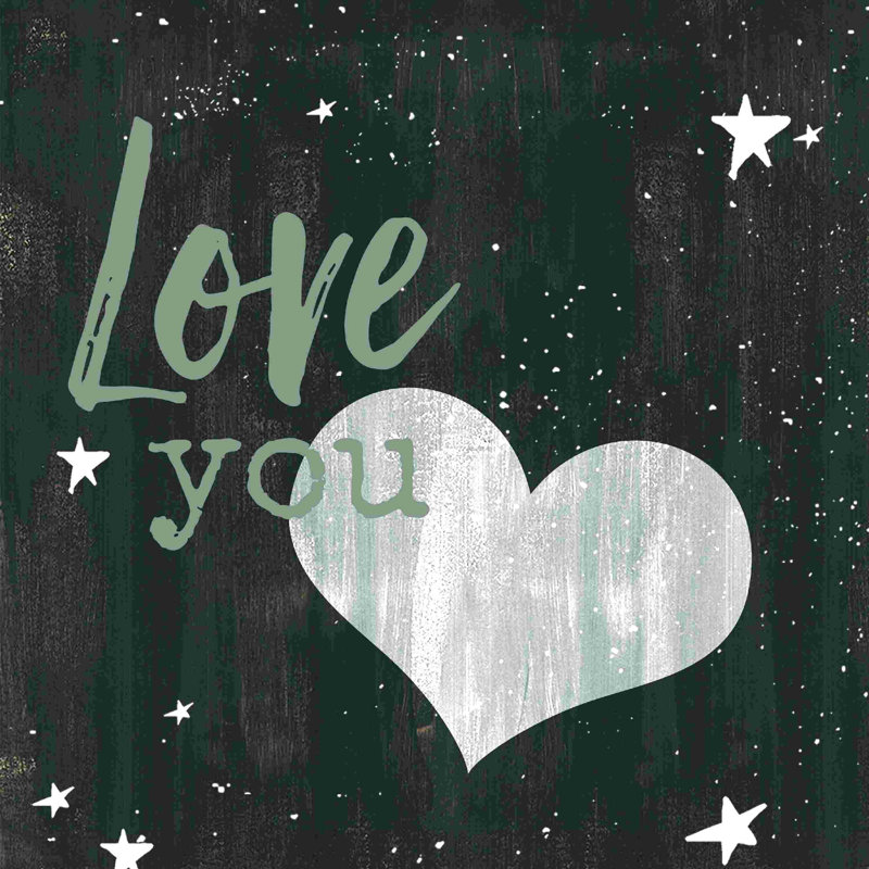 «Love You To The Moon And Back» 1, H 36 po x l 36 po