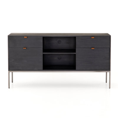 Loki 59.75'' Wide 4 - Drawer Filing Credenza