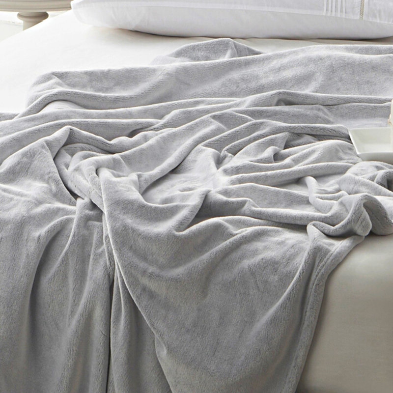 Other Items Hand Woven Throw Blanket, Twin XL, Gray