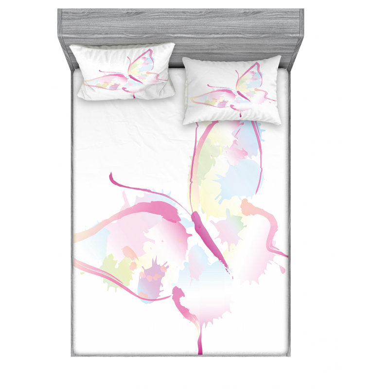 Microfiber Sheet Set, Queen Sheet Set with Fitted Sheet