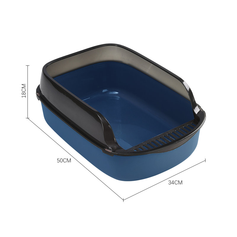 Litter Box, Blue/Black