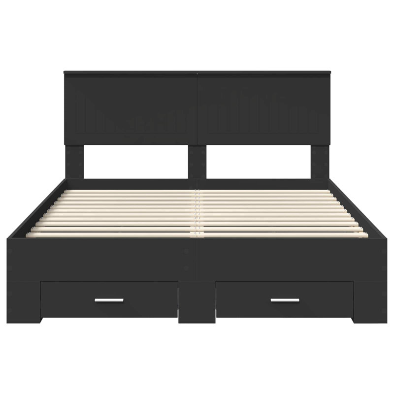 Bed, Black, Double (4'6)
