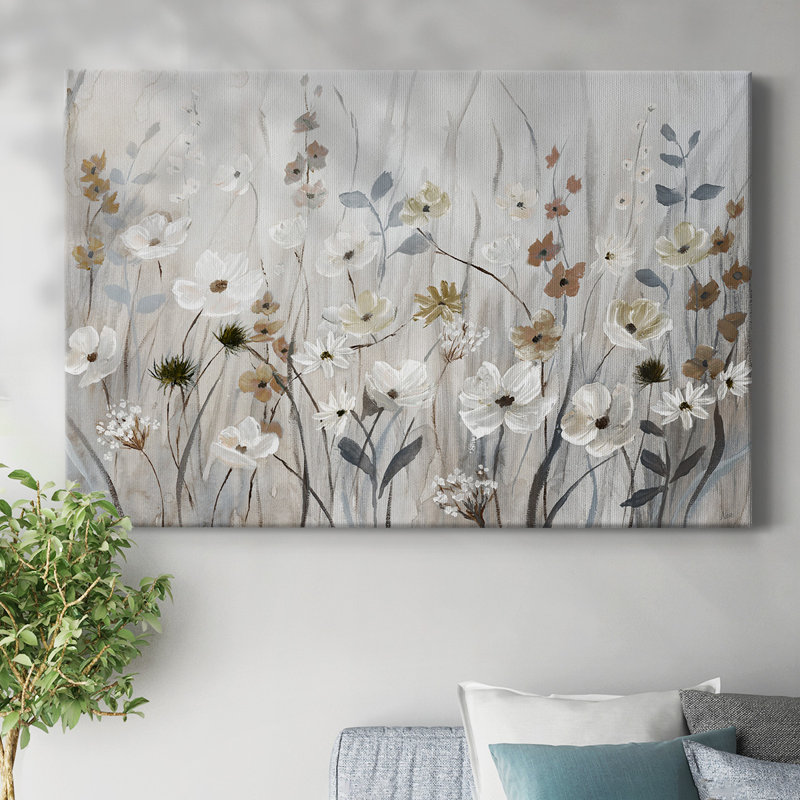«Misty Meadow Field», toile tendue avec châssis, H 8 po x l 12 po