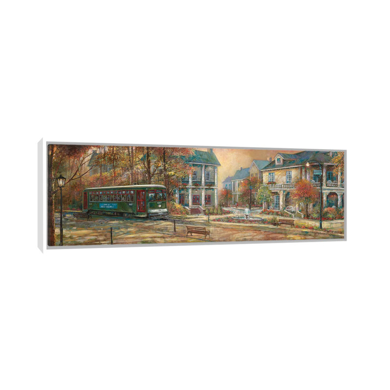 «Timeless Elegance» par Ruane Manning - reproduction d'art panoramique, H 16 po x l 48 po x 1,5 po, Toile blanche encadrée