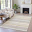 Tapis intérieur / extérieur doré lavable à la machine Xhevrie-112171302