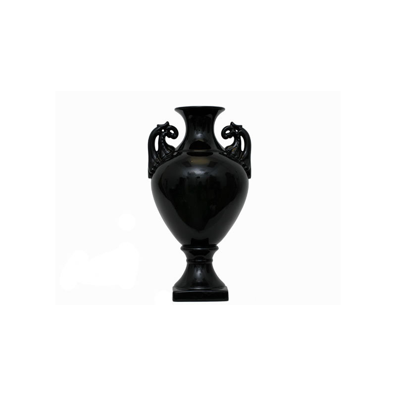 Ceramic Pot White, Black