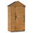 3 ft. 8 in. W x 2 ft. 5 in. D Outdoor Storage Shed with 3 Shelves and Lock