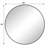 Metal Framed Round Mirror