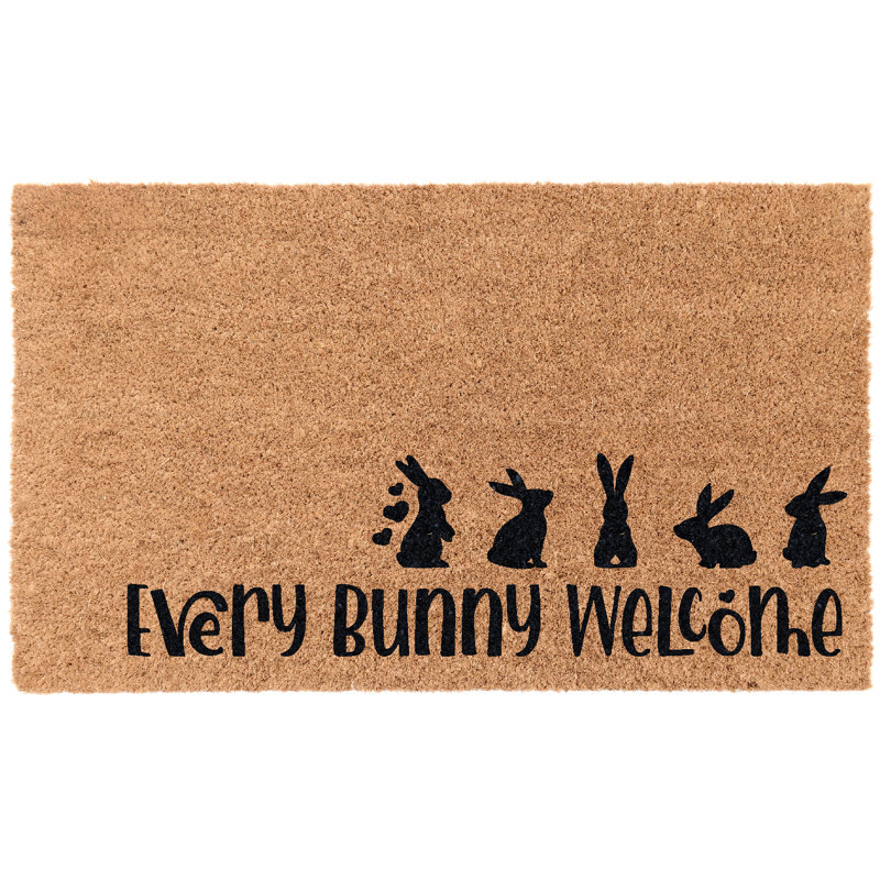 Paillasson Myckala Every Bunny Welcome 30 "x 18"