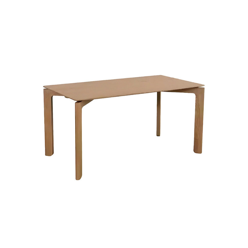 Natural solid wood dining table, 29.52"H x 62.99"L x 31.49"W