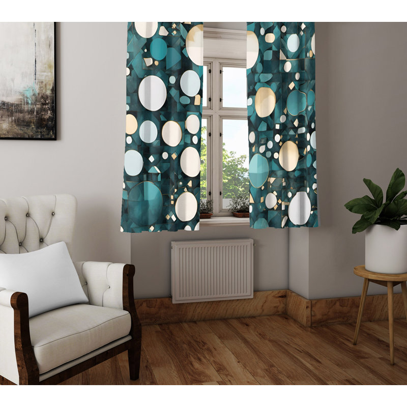Semi Sheer Curtain Pair, 56" W x 78" L