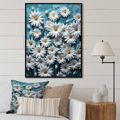 " White Daisy Meadow Elegance III "