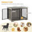 Dog Crate Furniture, Double Door Wooden Dog Crate with Barn Door, Indoor Kennel, End Side Table Animal Crates for Small Medium Large Dogs, Anti-Chew Anti-Escape-858618518-858169636
