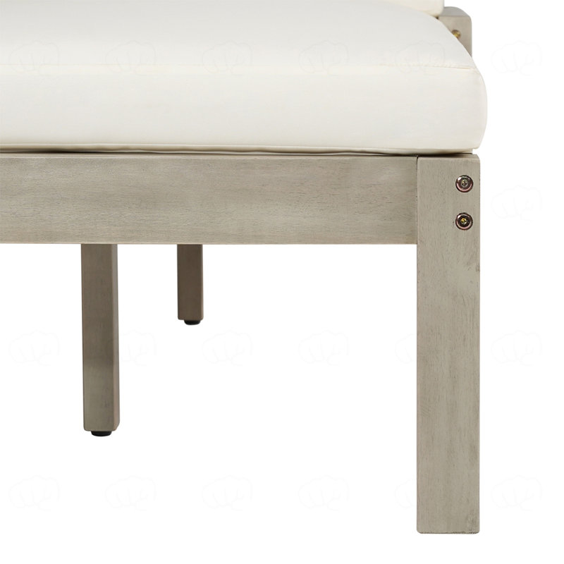 Méridienne d'extérieur pour piscine, cour arrière, Gris