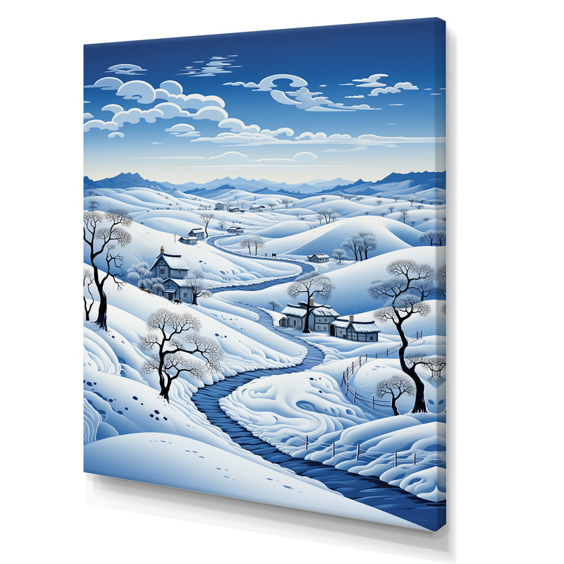 Snow Winters Solitude IV - impression, H 44 po x l 34 po x P 1,5 po, Toile tendue