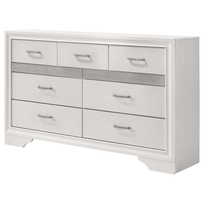 Commode et commode de chambre décorative, Blanc