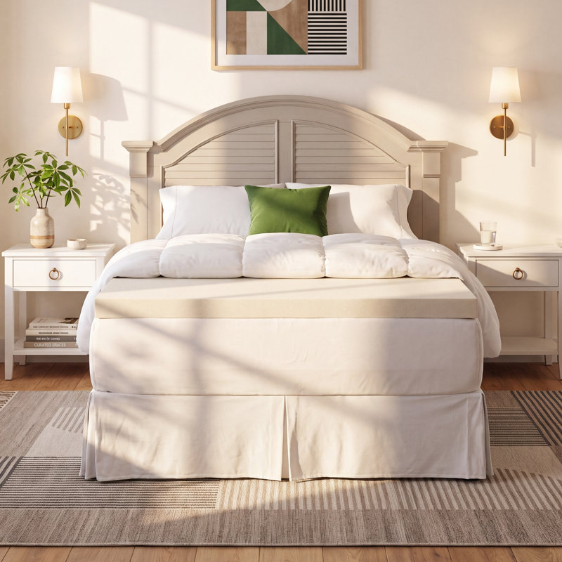 Surmatelas en mousse viscoélastique Inez, Très grand, 2.5"