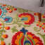 Tapis intérieur/extérieur Bernia floral ivoire/rouge/vert-29264724