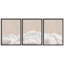 Ensemble de 3 pièces d'art mural encadré en nuage - Impressions de ciel blanc neutre pour décor de chambre à coucher, de chambre de bébé ou de salon-112375264-112375266
