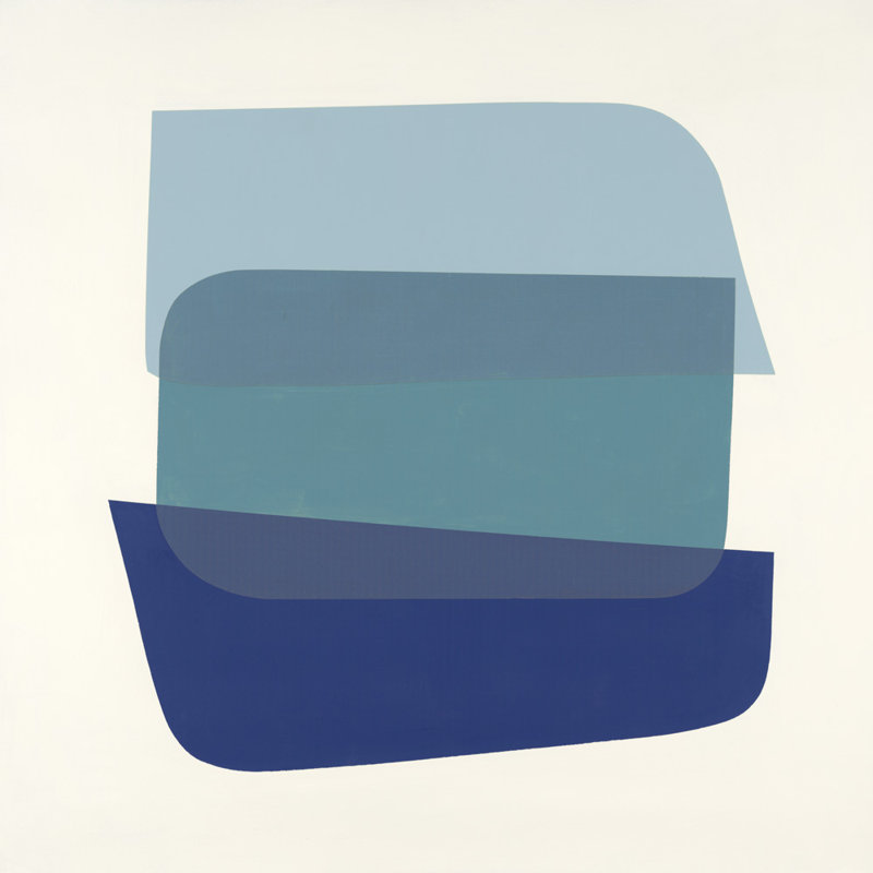 «Shapes IV» par KC Haxton, reproduction d'art sur toile tendue, H 54 po x l 54 po x P 1,5 po