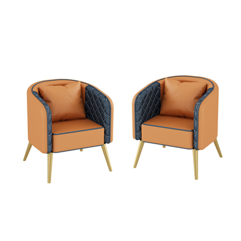 Arctarus, Orange/Dark Blue Faux Leather