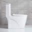 Toilette compacte et efficace à double chasse pour les salles de bain peu encombrantes