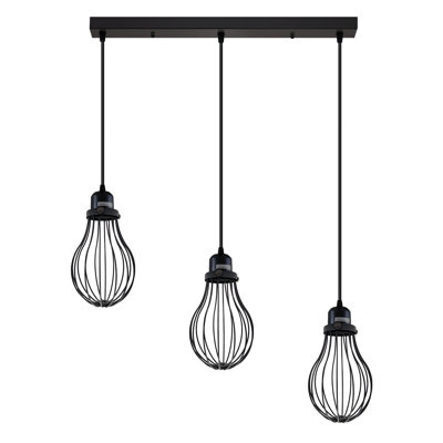 Bertrame 3 - Light Black Kitchen Island Pendant