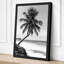 Leaning Palm Coastal - Wrapped Canvas-482865871-482865874