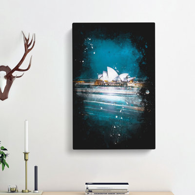 Sydney Opera House Lights - Wrapped Canvas