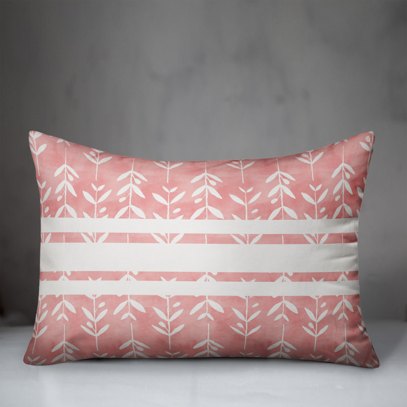 Abstract Floral Throw Pillow