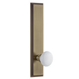 Grandeur Carré Tall Plate Privacy with Hyde Park Door Knob