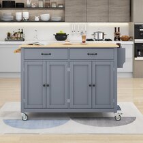 Red Barrel Studio® VicenniaKitchen Island on Wheels - Portable Kitchen Cart