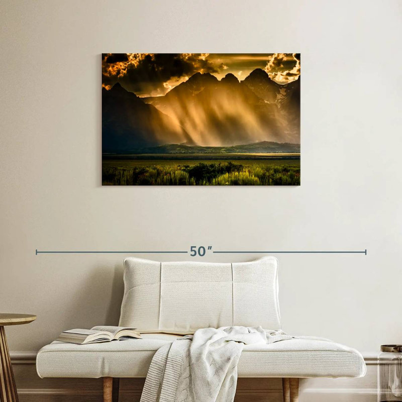 Alvord Stormy Grand Tetons, H 24 po x l 36 po