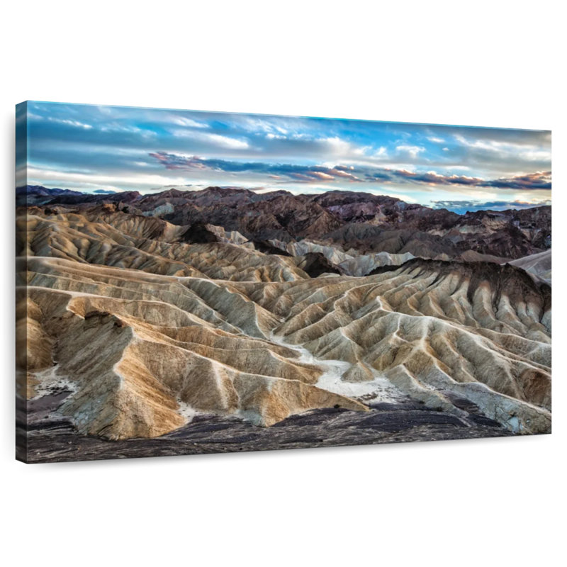 Alvord Zabriskie Point au lever du soleil dans la Vallée de la Mort II, H 26 po x l 39 po