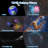 [Spring Glow up]  Galaxy Projector Light with Astronaut Design, Portable Rocket Man LED Light featuring Timing Function. Ideal for Bedroom, Game Room, and Various Settings, Decorative Night Light with 12 Galaxies in 1